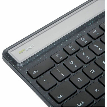 Targus Sustainable Energy Harvesting EcoSmart Keyboard - Wireless Connectivity - Bluetooth - 104 Key - NotebookTablet - PC Mac - AKB868US