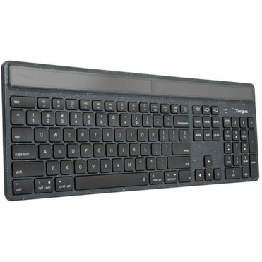 Targus Sustainable Energy Harvesting EcoSmart Keyboard - Wireless Connectivity - Bluetooth - 104 Key - NotebookTablet - PC Mac - AKB868US