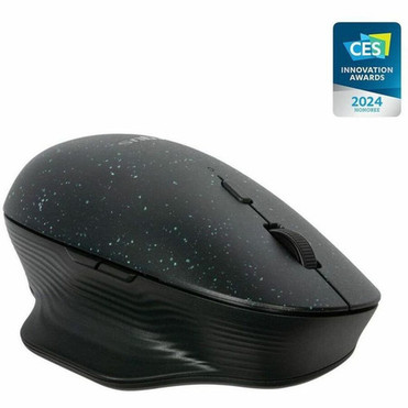 Targus ErgoFlip EcoSmart Mouse - Mid Size Mouse - BlueTrace - Wireless - Bluetooth - Black - 4000 dpi - 6 Buttons - Symmetrical - AMB586GL