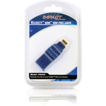 C2G_HDMI_Mini_Port_Saver_Adapter_-_1_x_HDMI_Female_Digital_AudioVideo_-_1_x_Mini_HDMI_Male_Digital_AudioVideo_-_Blue_40434