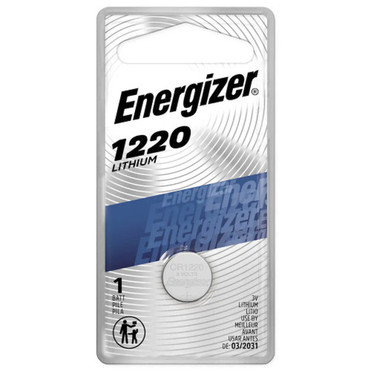 Energizer Coin Cell Battery 3V Size CR1220 Lithium 1 per pack