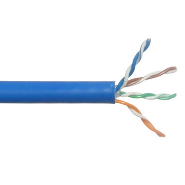 1000ft CAT6A Solid UUTP 650Mhz 23AWG CMP Plenum Bulk Cable - Black