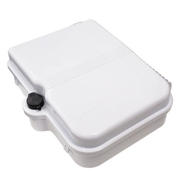 IndoorOutdoor 24-port Plastic Fiber Terminal Box - White