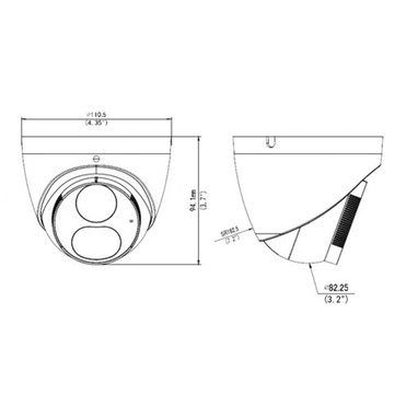 5MP PTZ IP Camera - 27135mm - 5x Optical Zoom - Two-Way Audio - Indoor - White