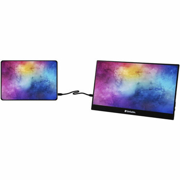 Verbatim PM-14 14 Class Full HD LCD Monitor - 169 - Black - 14 Viewable - In-plane Switching IPS Technology - 1920 x 1080 - 167 49590