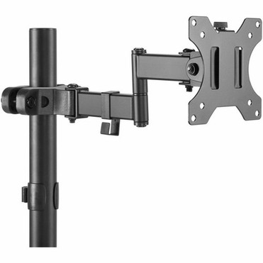 Amer Mounts PM111 Mounting Arm for Monitor Pole Mount - Matte Black - 1 Displays Supported - 17 to 32 Screen Support - 8 kg Load PM111