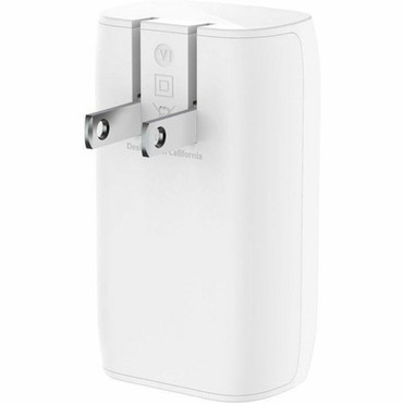 Belkin 67W Portable 3-Port USB-C Wall Charger - 3xUSB-C 67W Total - Fast Charging - Power Adapter - White - 67 W - White WCC002DQWH