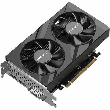 PNY NVIDIA GeForce RTX 3050 Graphic Card - 6 GB GDDR6 - 7680 x 4320 - 104 GHz Core - 147 GHz Boost Clock - 96 bit Bus Width - PCI x8 VCG30506DFXPB1