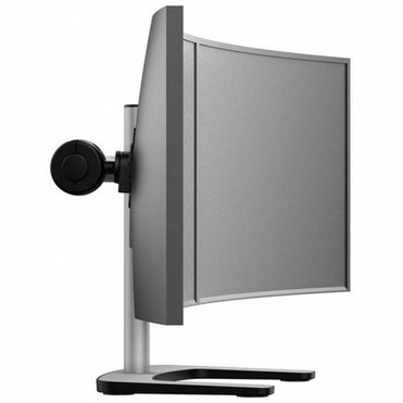 Atdec dualsingle monitor desk mount with a freestanding base VESA 75x75 100x100 Suits flat and curved displays - Quick display - VFS-DH