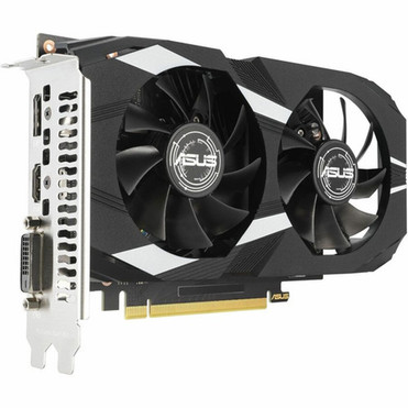 Asus NVIDIA GeForce RTX 3050 Graphic Card - 6 GB GDDR6 - 7680 x 4320 - 154 GHz Boost Clock - 96 bit Bus Width - PCI Express 40 - - 1 DUAL-RTX3050-O6G