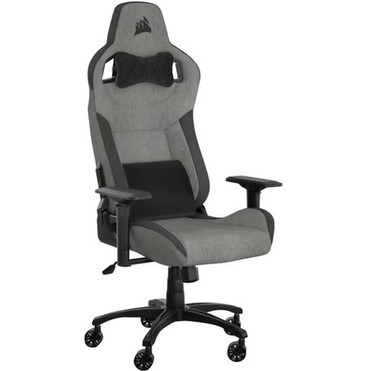 Corsair T3 RUSH Fabric Gaming Chair 2023 - GreyCharcoal - For Gaming - Fabric Nylon Memory Foam - Charcoal Gray CF-9010056-WW