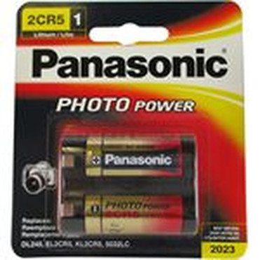 Panasonic 6-Volt Photo Lithium Cylinder Battery 2CR5MPA1B 2CR5MPA1B
