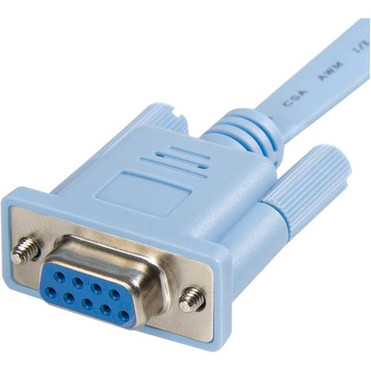 StarTechcom_Cisco_console_router_cable_-_RJ45_m_-_DB9_f_-_6_ft_-_RJ-45_Male_Network_-_DB-9_Female_Serial_-_6ft_-_Blue_DB9CONCABL6