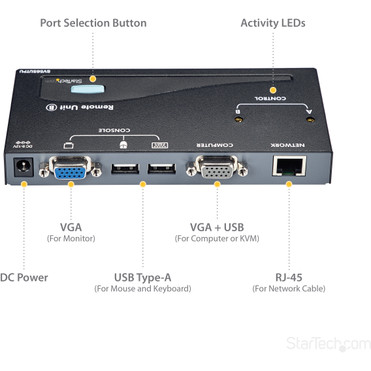 StarTechcom_500ft_VGA_KVM_Over_IP_Extender_-_PS2__USB_Host_-_KVM_Console_Over_CAT5_Ethernet_for_Multiple_Servers__Computers_-_a__SV565UTPU