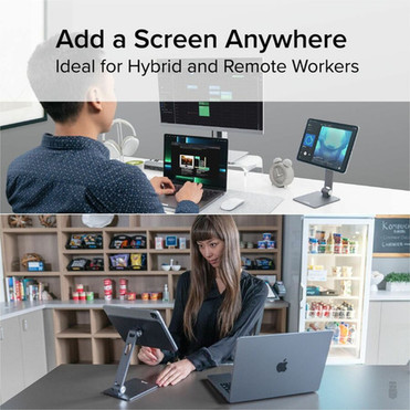 Plugable Magnetic Tablet Holder for iPad Stand Compatible with MagSafe iPad Pro 11 and iPad Air 109 - Portable Foldable 360deg AMS-STAND11