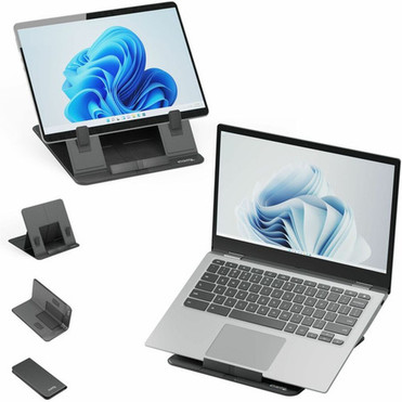 Plugable Drawing Tablet Stand Folio Portable Foldable Laptop Stand with 4 Adjustable Angles - iPad Holder Stand for Laptop and Up to PT-STANDX