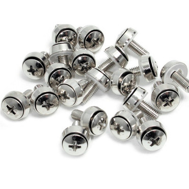 StarTechcom 50 Pkg M6 Mounting Screws for Server Rack Cabinet - Mount equipment with these high quality screws - Compatible with and CABSCREWSM6
