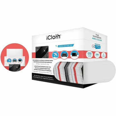 icloth 500-Pack 5 x 7-In Large Wipes - For Aerospace Handheld Device - Hypoallergenic Low Linting Absorbent Soft Individually - iCA70IPA500
