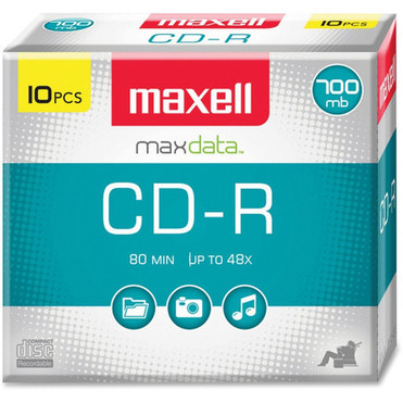 Maxell_CD_Recordable_Media_-_CD-R_-_40x_-_700_MB_-_10_Pack_Slim_Jewel_Case_-_120mm_-_133_Hour_Maximum_Recording_Time_648210
