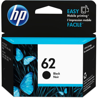 HP 62 Original Ink Cartridge - Single Pack - Inkjet - 200 Pages - Black - 1 Each C2P04AN140