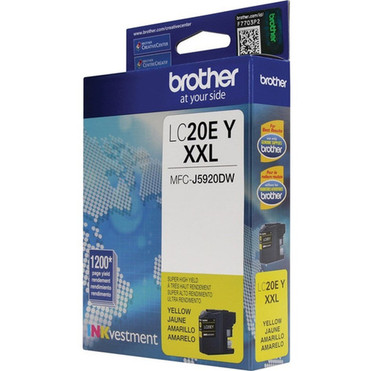Brother INKvestment LC20EYS Original Super High XXL Series Yield Inkjet Ink Cartridge - Yellow Pack - 1200 Pages LC20EYS