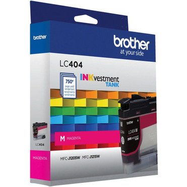 Brother INKvestment LC404M Original Standard Yield Inkjet Ink Cartridge - Single Pack - Magenta - 1 Each - 750 Pages LC404MS