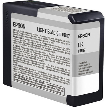 Epson UltraChrome K3 Original Ink Cartridge - Inkjet - Light Black - 1 Each T580700