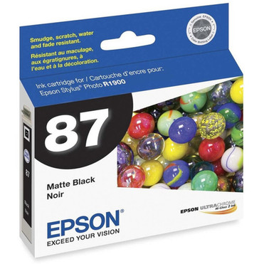 Epson UltraChrome Original Ink Cartridge - Inkjet - Matte Black - 1 Each T087820