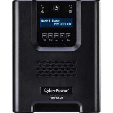 CyberPower Smart App Sinewave PR1000LCD 1000VA Pure Sine Wave Mini-Tower LCD UPS - Mini-tower - AVR - 8 Hour Recharge - 310 Minute - PR1000LCD