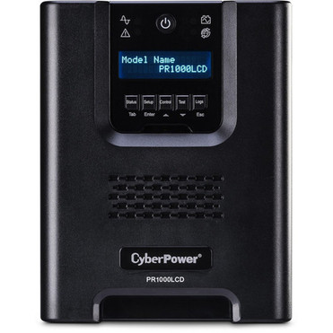 CyberPower Smart App Sinewave PR1000LCD 1000VA Pure Sine Wave Mini-Tower LCD UPS - Mini-tower - AVR - 8 Hour Recharge - 310 Minute - PR1000LCD