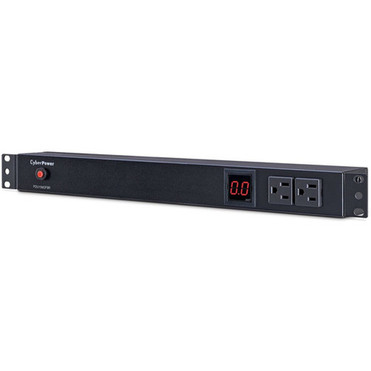 CyberPower Metered PDU15M2F8R 10-Outlets PDU - Metered - NEMA 5-15P - 10 x NEMA 5-15R - 120 V AC - 1U - Vertical - Rack-mountable PDU15M2F8R