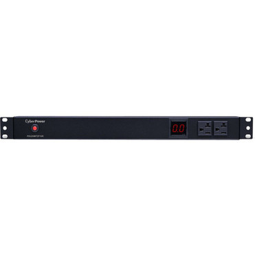 CyberPower Metered PDU20MT2F10R 12-Outlets PDU - NEMA L5-20P - 10 x NEMA 5-20R - 120 V AC - 1U - Vertical - Rack-mountable PDU20MT2F10R