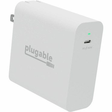 Plugable 140W USB C Charger GaN Wall Charger for Laptop PD 31 Power Adapter - Compatible with USB-C MacBook Pro Macbook Air iPad PS-EPR-140C1