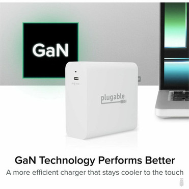 Plugable 140W USB C Charger GaN Wall Charger for Laptop PD 31 Power Adapter - Compatible with USB-C MacBook Pro Macbook Air iPad PS-EPR-140C1