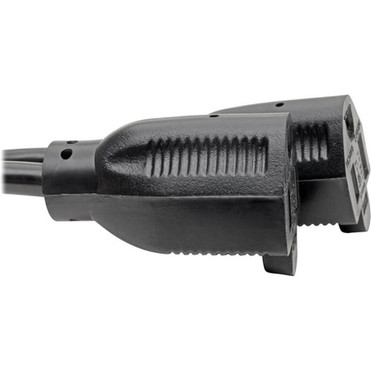 Tripp Lite 1ft Power Cord Extension Y Splitter Cable 5-15P to 5-15R 10A 18AWG 1 - 130V AC03m P022-001-2