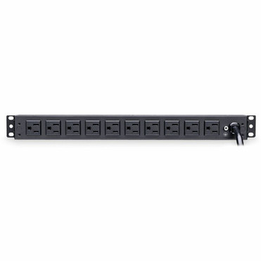 CyberPower Rackbar Surge Suppressor RM 1U RKBS15S2F10R 15A 12-Outlet - 12 x NEMA 5-15R - 3600 J - 120 V AC Input - 120 V AC Output - RKBS15S2F10R