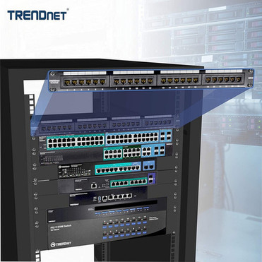 TRENDnet_24-Port_Cat6A_Shielded_1U_Patch_Panel_19_1U_Rackmount_Housing_Compatible_With_Cat5e_Cat6_And_Cat6A_Cabling_Ethernet_-_TC-P24C6