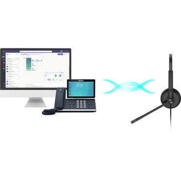 Yealink USB Wired Headset - Stereo - USB - Wired - 32 Ohm - 20 Hz - 20 kHz - Over-the-head - Binaural - Supra-aural - 39 ft Cable - - UH34 DUAL TEAMS
