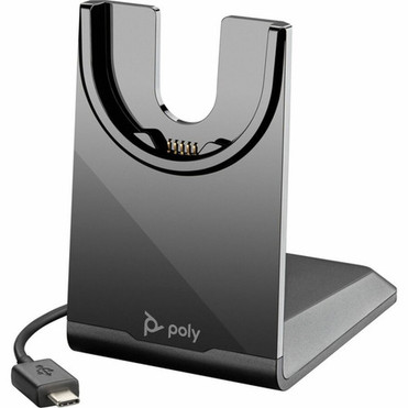 Poly Voyager Focus 2 USB-C-C Headset USB-CA Adapter - Siri Google Assistant - Stereo - USB Type C - WiredWireless - Bluetooth - ft 9T9J3AAAC3