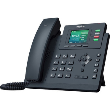 Yealink T33G IP Phone - CordedCordless - Corded - Wall Mountable Desktop - Classic Gray - 4 x Total Line - VoIP - 2 x Network - PoE SIP-T33G