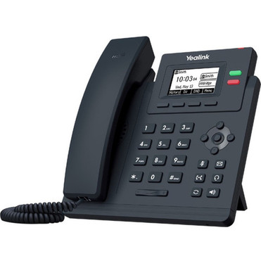 Yealink T31G IP Phone - Corded - Corded - Wall Mountable - Classic Gray - 2 x Total Line - VoIP LCD - 2 x Network RJ-45 - PoE Ports SIP-T31G