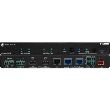 Atlona Two-Output 4K HDR HDMI to HDBaseT Distribution Amplifier - 4096 x 2160 - 13123 ft 40000 mm Maximum Operating Distance - 1 x AT-HDR-CAT-2