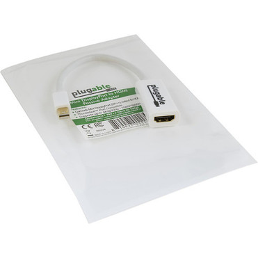 Plugable Mini Displayport TO HDMI Adapter Passive - HDMIMini DisplayPort AV Cable for Monitor Desktop Computer TV Tablet PC - MDPM-HDMIF