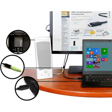 StarTechcom 10 ft 3m DisplayPort to VGA Adapter Cable with Audio - DP to VGA Converter - 1920x1200 - Connect the audio and video from DP2VGAAMM3M