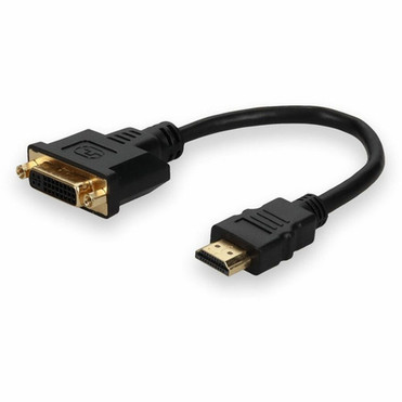 AddOn HDMI to DVI-D Adapter Cable - MF - 8 DVIHDMI Video Cable for Video Device - First End HDMI Digital AudioVideo - Male - End HDMI2DVID