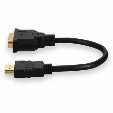 AddOn HDMI to DVI-D Adapter Cable - MF - 8 DVIHDMI Video Cable for Video Device - First End HDMI Digital AudioVideo - Male - End HDMI2DVID