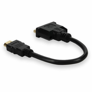 AddOn HDMI to DVI-D Adapter Cable - MF - 8 DVIHDMI Video Cable for Video Device - First End HDMI Digital AudioVideo - Male - End HDMI2DVID