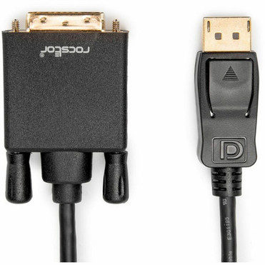 Rocstor Premium 6ft 18m DisplayPortreg to DVI Cable MM - 1080p Video DisplayPort to DVI-D Adapter DP 12 to DVI Monitor Cable Y10C150-B1