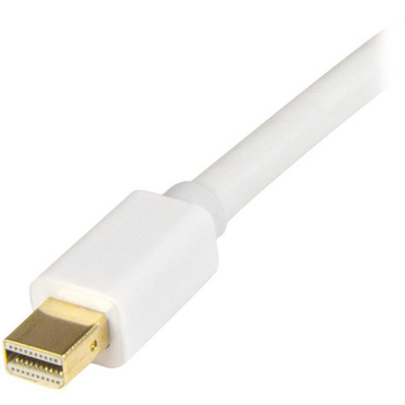 StarTechcom Mini DisplayPort to HDMI Converter Cable - 3 ft 1m - 4K - White - Eliminate clutter by connecting your PC directly to - MDP2HDMM1MW