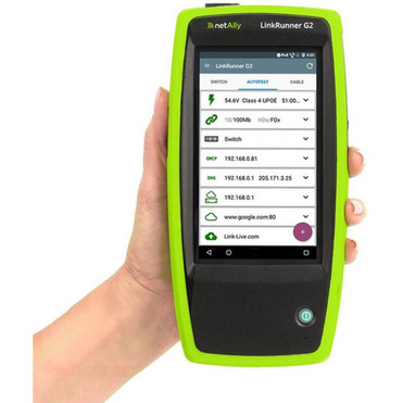 NetAlly LinkRunner G2 Smart Network Tester - Network Testing - USB - Network RJ-45 - Twisted Pair - Ethernet - 101001000Base-T - LR-G2